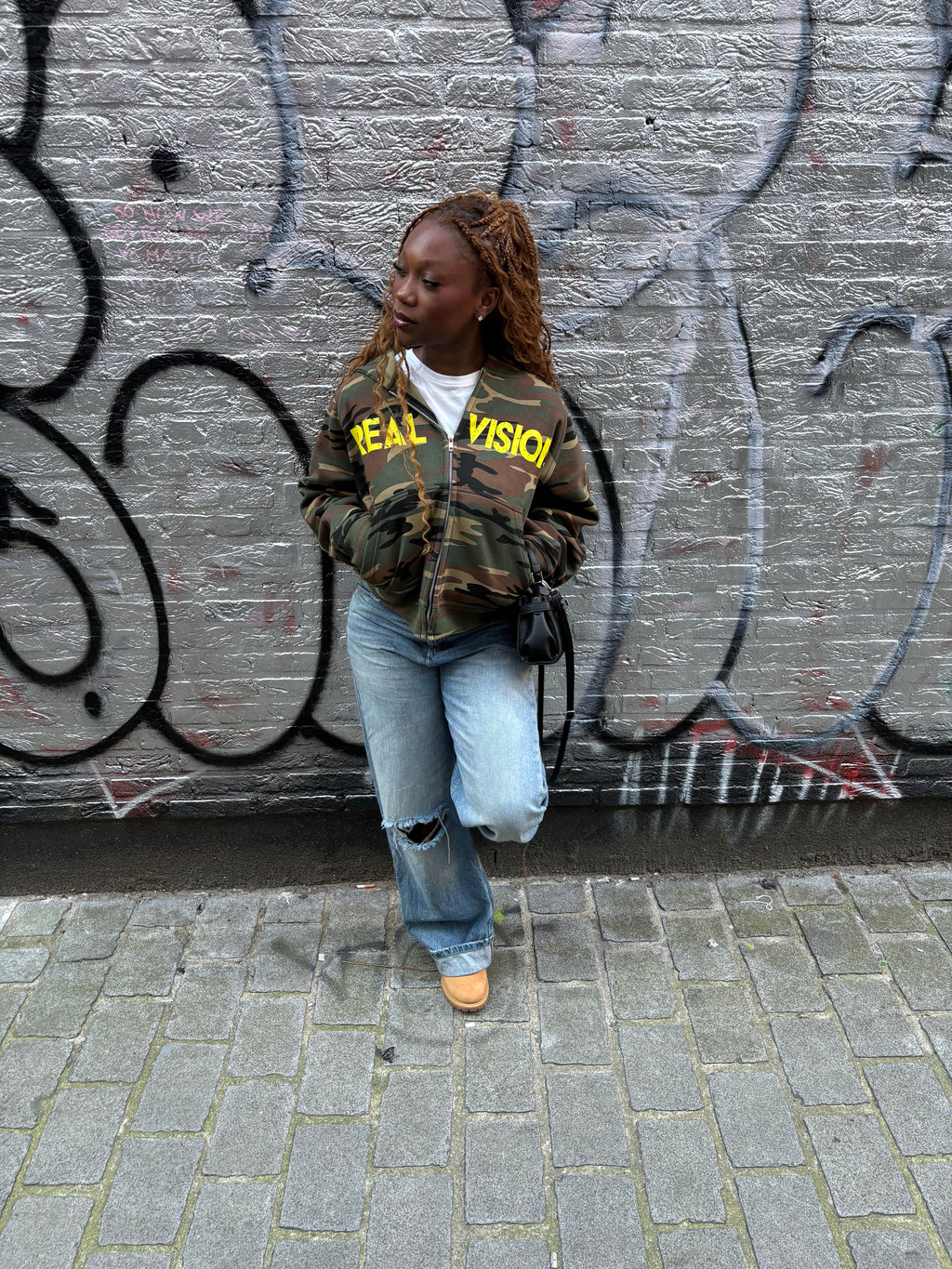 Real vision camo hoodie