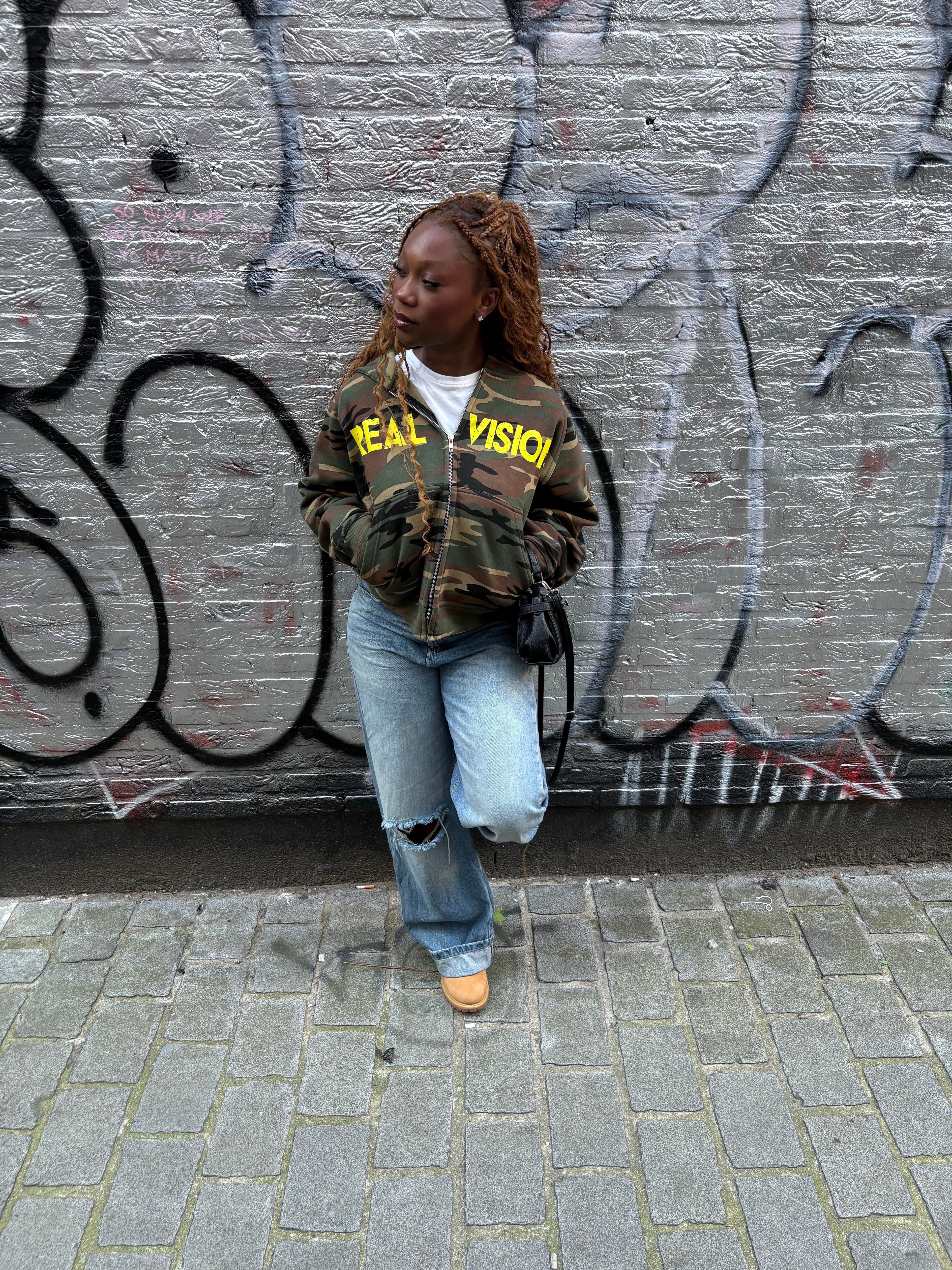 Real vision camo hoodie