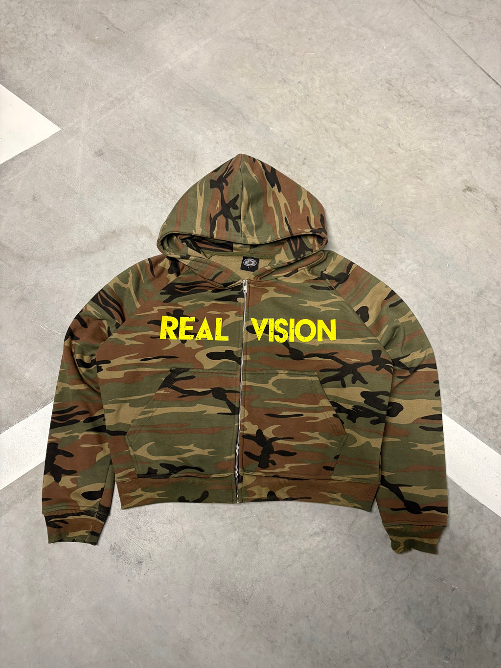 Real vision camo hoodie