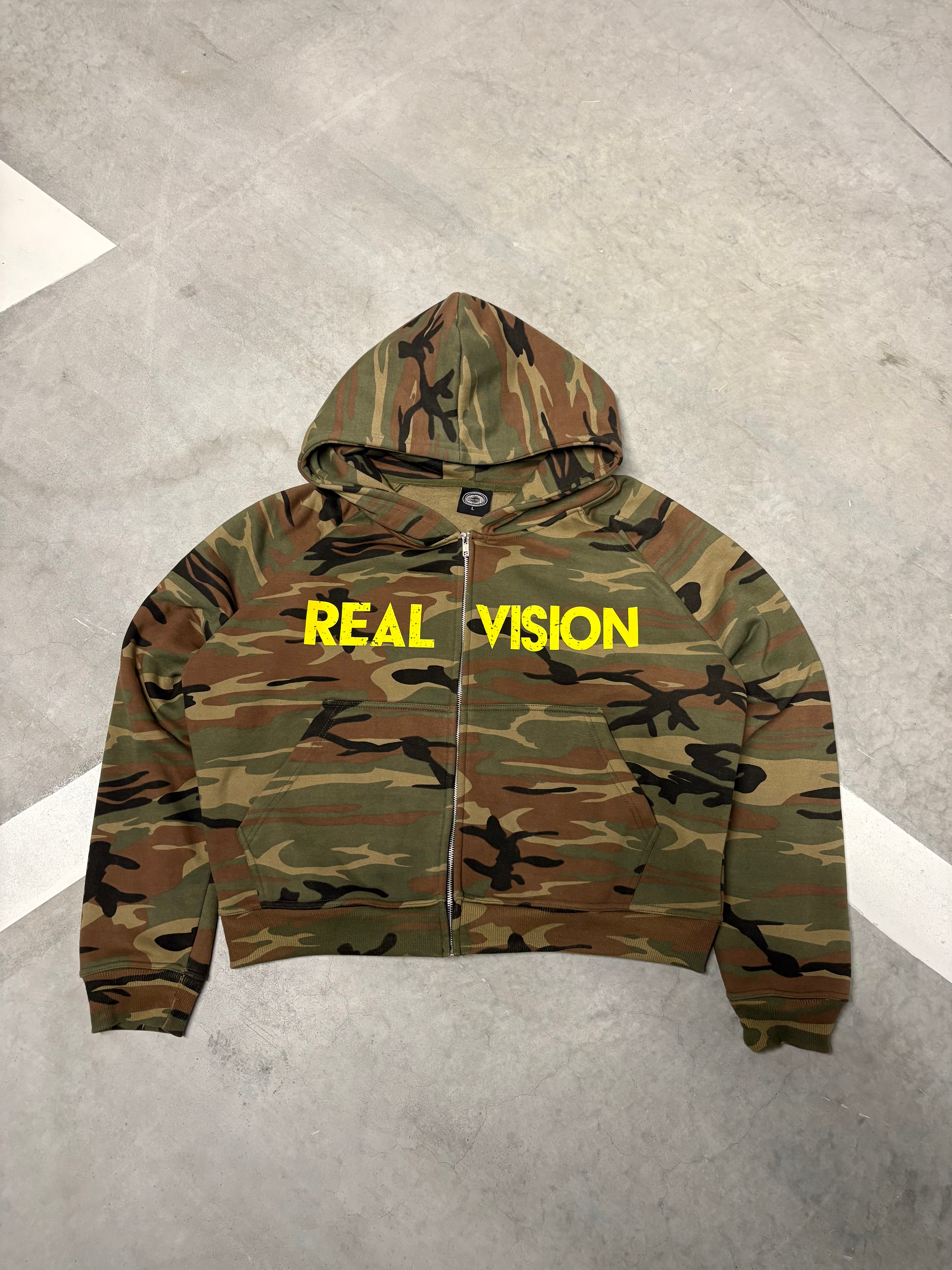 Real vision camo hoodie