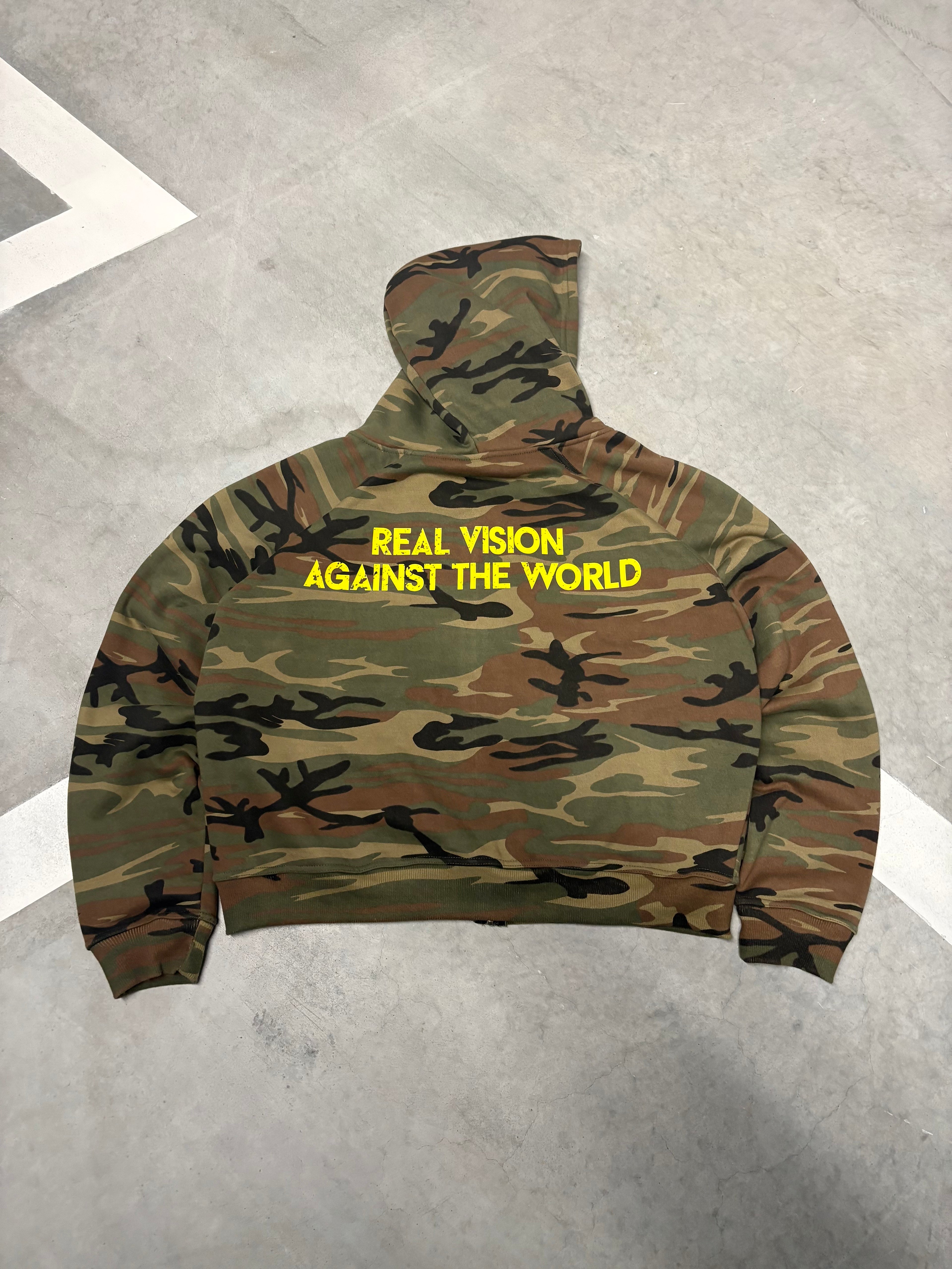 Real vision camo hoodie